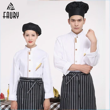 Wholesale Chef Jacket Men Women Single-breasted Long Sleeved Bakery Restaurant Kitchen Cook Wear Spring Clothes Uniforms XL-4XL
Wholesale Chef Jacket Men Women Single-breasted Long Sleeved Bakery Restaurant Kitchen Cook Wear Spring Clothes Uniforms XL-4XL
