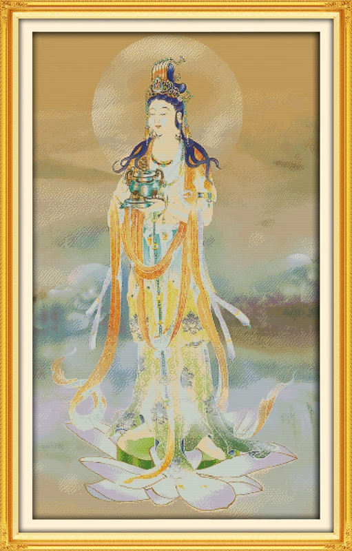 Glass Kwan-yin cross stitch kit people 18ct 14ct 11ct count print canvas stitches embroidery DIY handmade needlework
Glass Kwan-yin cross stitch kit people 18ct 14ct 11ct count print canvas stitches embroidery DIY handmade needlework