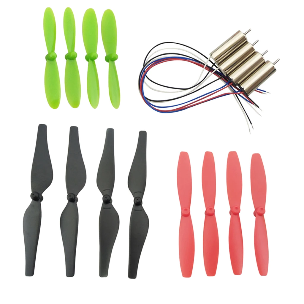 720 3.7V Coreless Brushed Motors Set 8.5x20mm + 71/65/55mm Propeller Prop CW CCW Micro Drone Quadcopter DIY Spare Parts
720 3.7V Coreless Brushed Motors Set 8.5x20mm + 71/65/55mm Propeller Prop CW CCW Micro Drone Quadcopter DIY Spare Parts