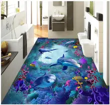 WDBH Custom photo 3d PVC flooring Self-adhesive picture wall sticker Sea World Seaweed Coral Dolphin 3d wall murals wallpaper
WDBH Custom photo 3d PVC flooring Self-adhesive picture wall sticker Sea World Seaweed Coral Dolphin 3d wall murals wallpaper
