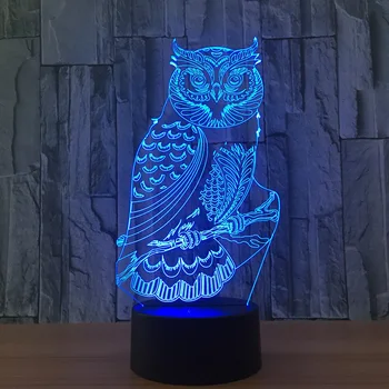 Owl Novelty 3d Led Lamp Wireless Powerbank Night Light Luminaria Veilleuse Enfant Led 3d Light 7 color change desk lamp
Owl Novelty 3d Led Lamp Wireless Powerbank Night Light Luminaria Veilleuse Enfant Led 3d Light 7 color change desk lamp