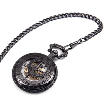 20PCS A LOT Steampunk Skeleton Clock Skeleton Mechanical Black Open Face Relogio De Bolso Fob Pendant Pocket Watch Half Hunter
20PCS A LOT Steampunk Skeleton Clock Skeleton Mechanical Black Open Face Relogio De Bolso Fob Pendant Pocket Watch Half Hunter