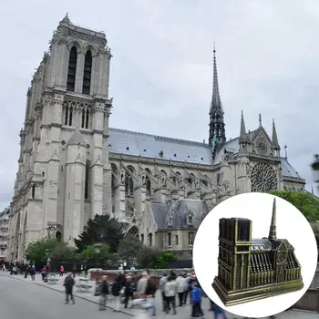 Taoup 1pc 10.5*5*10cm Notre Dame de Paris France Model Decor Catholic Church Metal Crafts Decor for Home Wedding Accessories DIY
Taoup 1pc 10.5*5*10cm Notre Dame de Paris France Model Decor Catholic Church Metal Crafts Decor for Home Wedding Accessories DIY