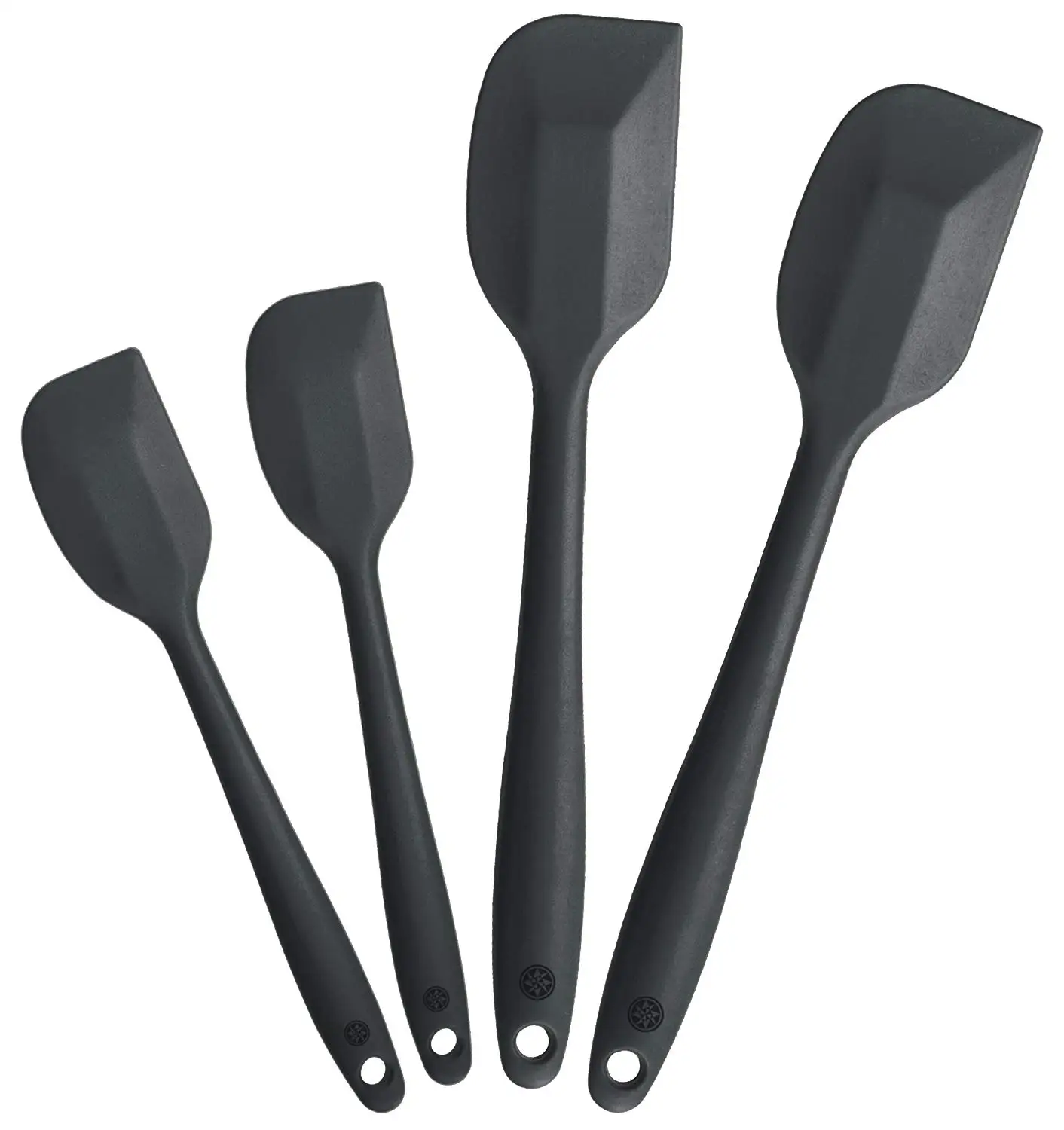 WGT Silicone Spatula Set (2 Small, 2 Large), High Heat Resistant to 480 F, Non Stick Rubber Cooking Utensil Set (Gray Black)
WGT Silicone Spatula Set (2 Small, 2 Large), High Heat Resistant to 480 F, Non Stick Rubber Cooking Utensil Set (Gray Black)