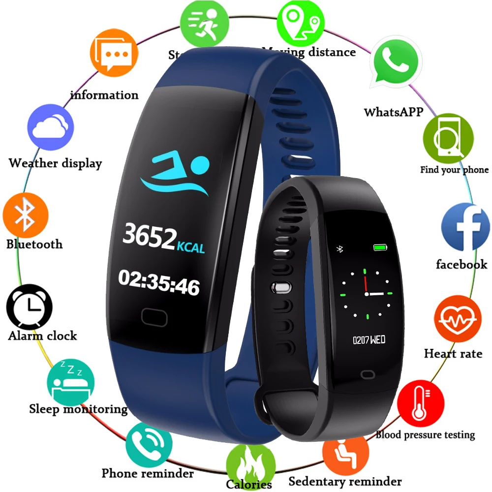 CHENXI New Smart Bracelet Wristband Men Color Screen Smart Watches Male Digital Smart Wristwatches F64 Bluetooth For iOS Android
CHENXI New Smart Bracelet Wristband Men Color Screen Smart Watches Male Digital Smart Wristwatches F64 Bluetooth For iOS Android