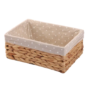 Woven Natural Water Hyacinth Rectangular Storage Baskets Bins for Shelves Organizer Container Cosmetics Box cesto ropa sucia
Woven Natural Water Hyacinth Rectangular Storage Baskets Bins for Shelves Organizer Container Cosmetics Box cesto ropa sucia