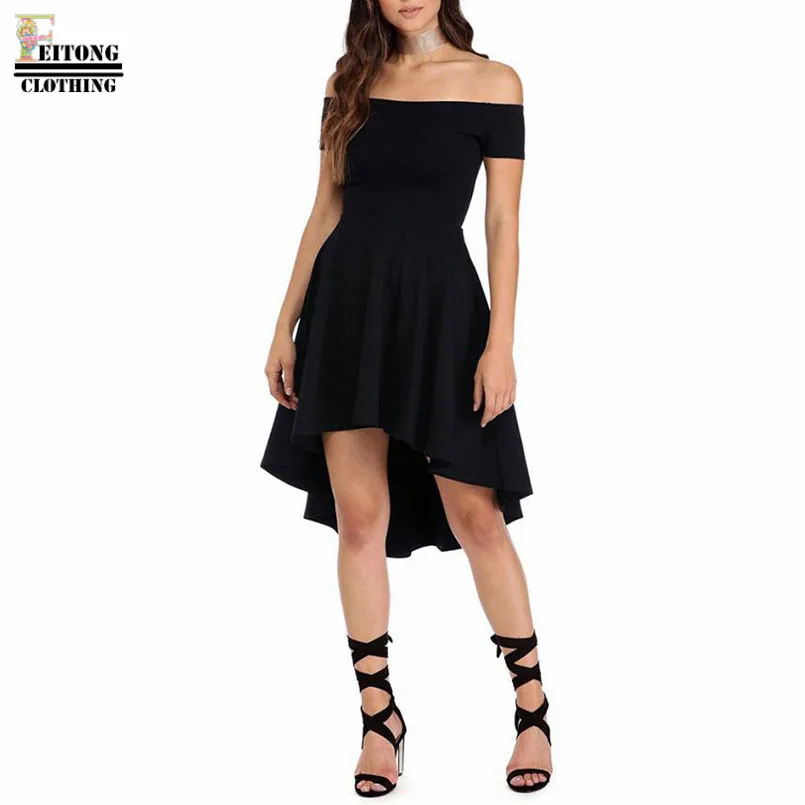 Women New Year Party Dress Irregular Slash Neck Short Sleeve Sidefeel Low Skater Cocktail Formal Swing Vestido festa Elbise
Women New Year Party Dress Irregular Slash Neck Short Sleeve Sidefeel Low Skater Cocktail Formal Swing Vestido festa Elbise