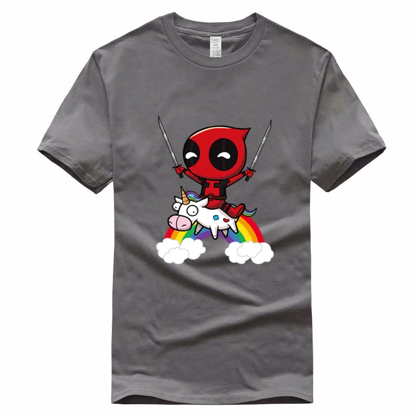 Rainbow unicorn And Deadpool Euro Size 100% Cotton T-shirt Summer Casual O-Neck Short sleeve Tshirt For Men And Women GMT045
Rainbow unicorn And Deadpool Euro Size 100% Cotton T-shirt Summer Casual O-Neck Short sleeve Tshirt For Men And Women GMT045