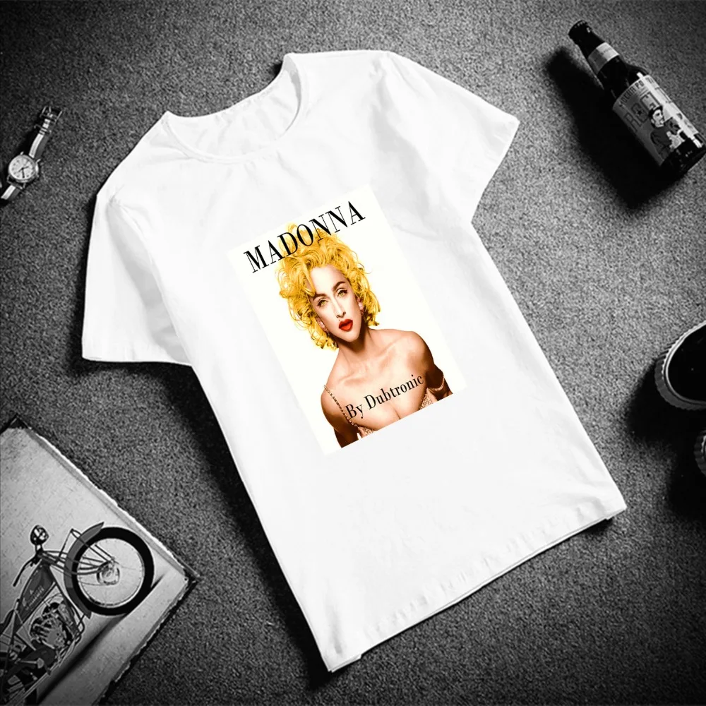 Fashion Short Sleeve T Shirt Madonna Pop Art Printed 100% Cotton Top Tees Women Casual O Neck T-Shirt Unisex Couple TShirt
Fashion Short Sleeve T Shirt Madonna Pop Art Printed 100% Cotton Top Tees Women Casual O Neck T-Shirt Unisex Couple TShirt