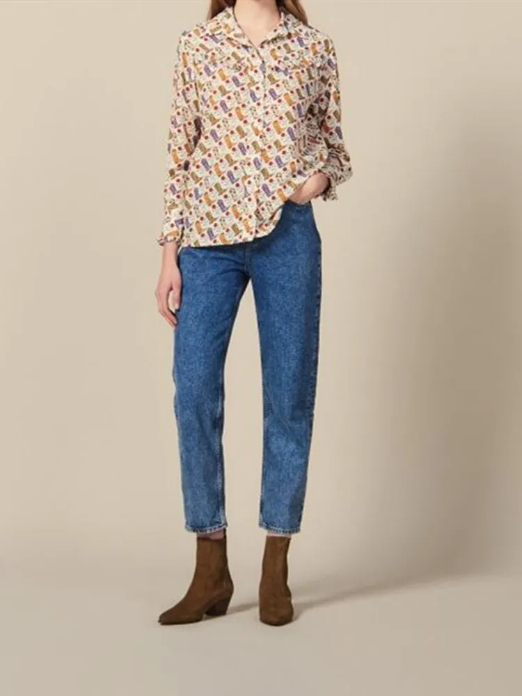 2019 Autumn and Winter New Women Shirt tops print boots pattern loose long-sleeved ladies shirts blouse casual
2019 Autumn and Winter New Women Shirt tops print boots pattern loose long-sleeved ladies shirts blouse casual