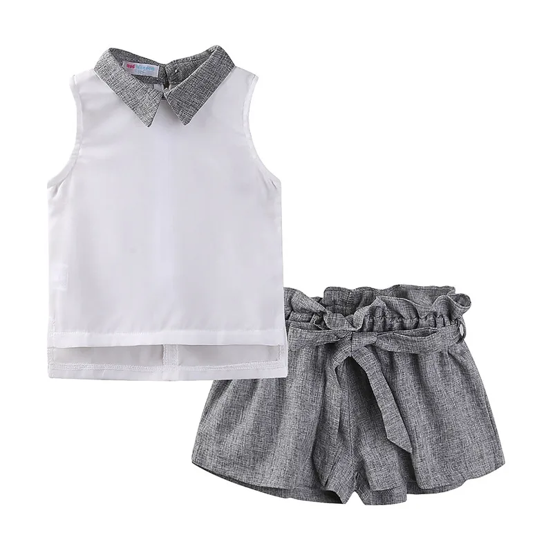Mudkingdom Toddler Girls Clothes Solid White Shirt and Short Pants With Bow Outfits Children Clothing Chiffon Summer Sets
Mudkingdom Toddler Girls Clothes Solid White Shirt and Short Pants With Bow Outfits Children Clothing Chiffon Summer Sets