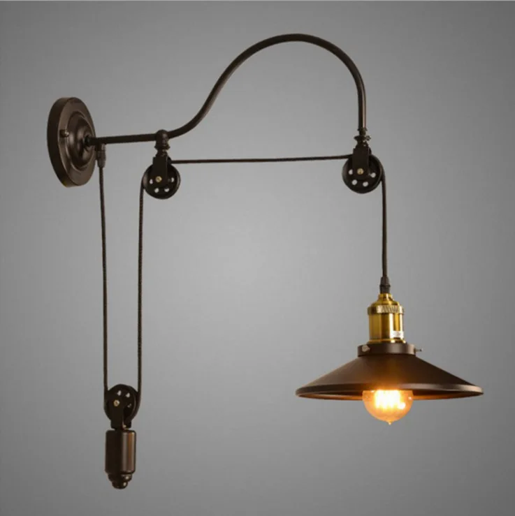 Loft retro lamp creative lifting pulley wall light dining room restaurant aisle corridor pub cafe wall lamp bra wall sconce
Loft retro lamp creative lifting pulley wall light dining room restaurant aisle corridor pub cafe wall lamp bra wall sconce