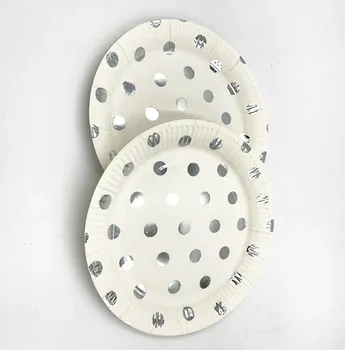 10pcs/lot 7inches polka dot disposable plates dots birthday party decorations silver polka dots paper plates silver dots dishes
10pcs/lot 7inches polka dot disposable plates dots birthday party decorations silver polka dots paper plates silver dots dishes