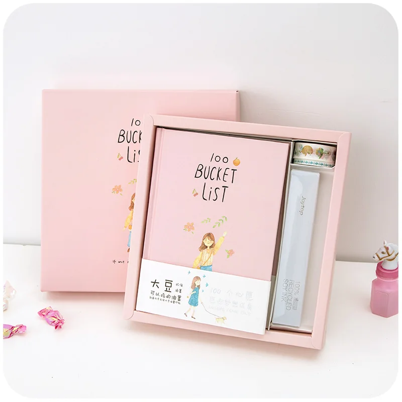 Cute Hardcover 100 wishes desire Detailed list Gift box School Kawaii Diary Notebook Libretas Memos Stationery Planner Bujo A5
Cute Hardcover 100 wishes desire Detailed list Gift box School Kawaii Diary Notebook Libretas Memos Stationery Planner Bujo A5