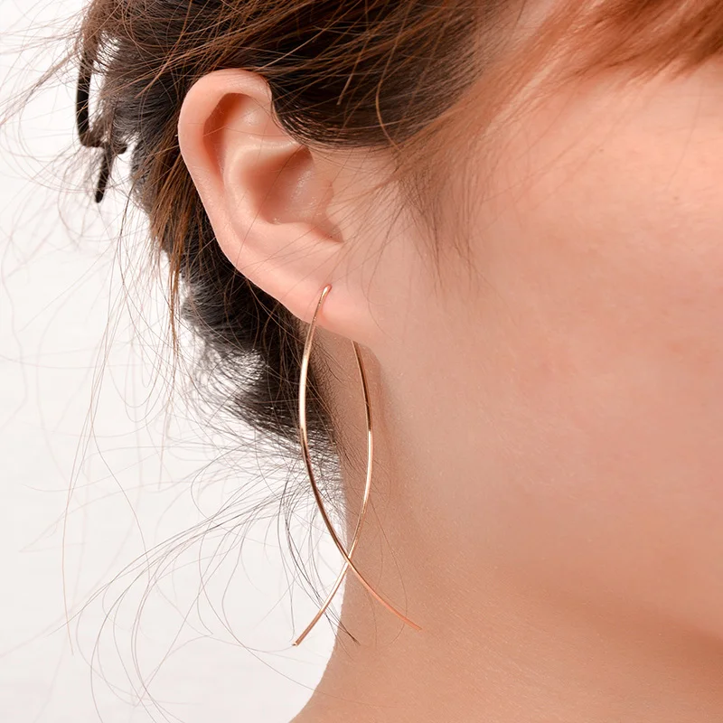 Punk Style Fish Shaped Stud Earrings For Women Girls Simplicity 2018 Geometric New Design Handmade Copper Wire Earring Jewelry
Punk Style Fish Shaped Stud Earrings For Women Girls Simplicity 2018 Geometric New Design Handmade Copper Wire Earring Jewelry