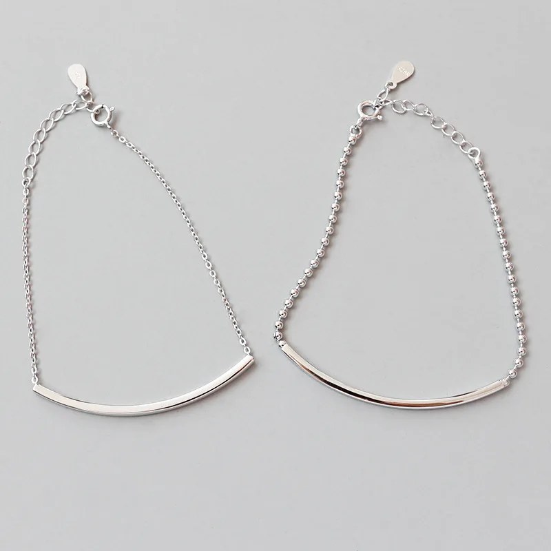1PC Authentic 925 Sterling silver Polished Straight Lucky Bar /Arch Chain Bracelet fine Jewelry S64
1PC Authentic 925 Sterling silver Polished Straight Lucky Bar /Arch Chain Bracelet fine Jewelry S64