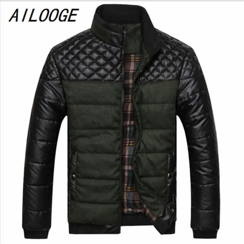 AILOOGE 2017 New Classic Brand Men Fashion Warm Jackets Plus Size L-4XL Patchwork Plaid Design Young Man Casaul Winter Coats
AILOOGE 2017 New Classic Brand Men Fashion Warm Jackets Plus Size L-4XL Patchwork Plaid Design Young Man Casaul Winter Coats