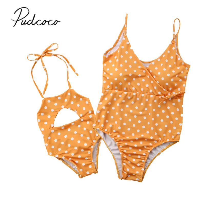 2018 Brand New Womens BABY Girl Family Matching Swimsuit Swimwear Bikini Bathing Suit Beachwear Dot Beach Wear One Piece Tankini
2018 Brand New Womens BABY Girl Family Matching Swimsuit Swimwear Bikini Bathing Suit Beachwear Dot Beach Wear One Piece Tankini