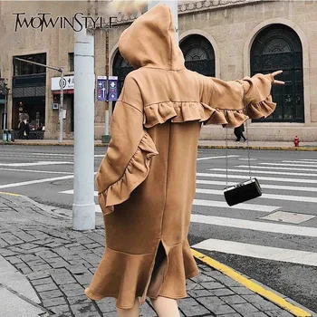 GALCAUR Hoodies Feamle Sweatshirt For Women Ruffle Pocket Butterfly Sleeve Autumn Pullovers Sweatshirts Fashion Korean New
GALCAUR Hoodies Feamle Sweatshirt For Women Ruffle Pocket Butterfly Sleeve Autumn Pullovers Sweatshirts Fashion Korean New