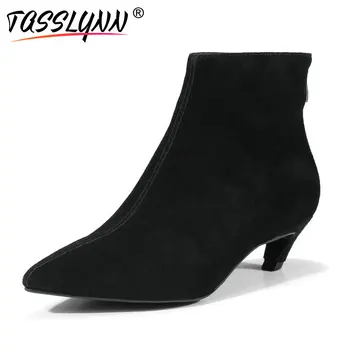 TASSLYNN 2019 Ankle Boots Pointed Toe Solid Women Boots Autumn Shoes Thin Med Heels Short Plush Zip Convenient Boots Size 34-39
TASSLYNN 2019 Ankle Boots Pointed Toe Solid Women Boots Autumn Shoes Thin Med Heels Short Plush Zip Convenient Boots Size 34-39