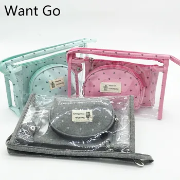 Want Go National 3PCS/set Women's Cosmetic Bag For Make Up Canvas Make-up Pouch Bag Professional Toiletry Bag Travel Storage Bag
Want Go National 3PCS/set Women's Cosmetic Bag For Make Up Canvas Make-up Pouch Bag Professional Toiletry Bag Travel Storage Bag