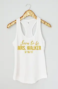customize name Soon to be Mrs wedding Bride Bridesmaid t shirts maid of honor Bachelor party bridal tanks tops gifts favors
customize name Soon to be Mrs wedding Bride Bridesmaid t shirts maid of honor Bachelor party bridal tanks tops gifts favors