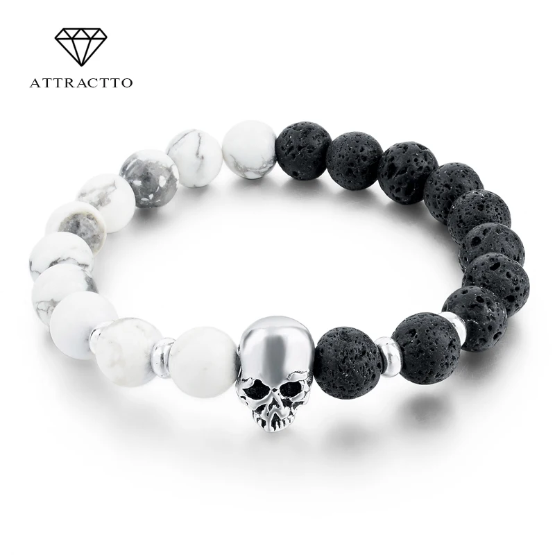 8mm 2016 Natural Stone Skull Bracelets & Bangles Lava Beads Elastic Women Bracelets Men Jewelry Accessories SBR160031
8mm 2016 Natural Stone Skull Bracelets & Bangles Lava Beads Elastic Women Bracelets Men Jewelry Accessories SBR160031