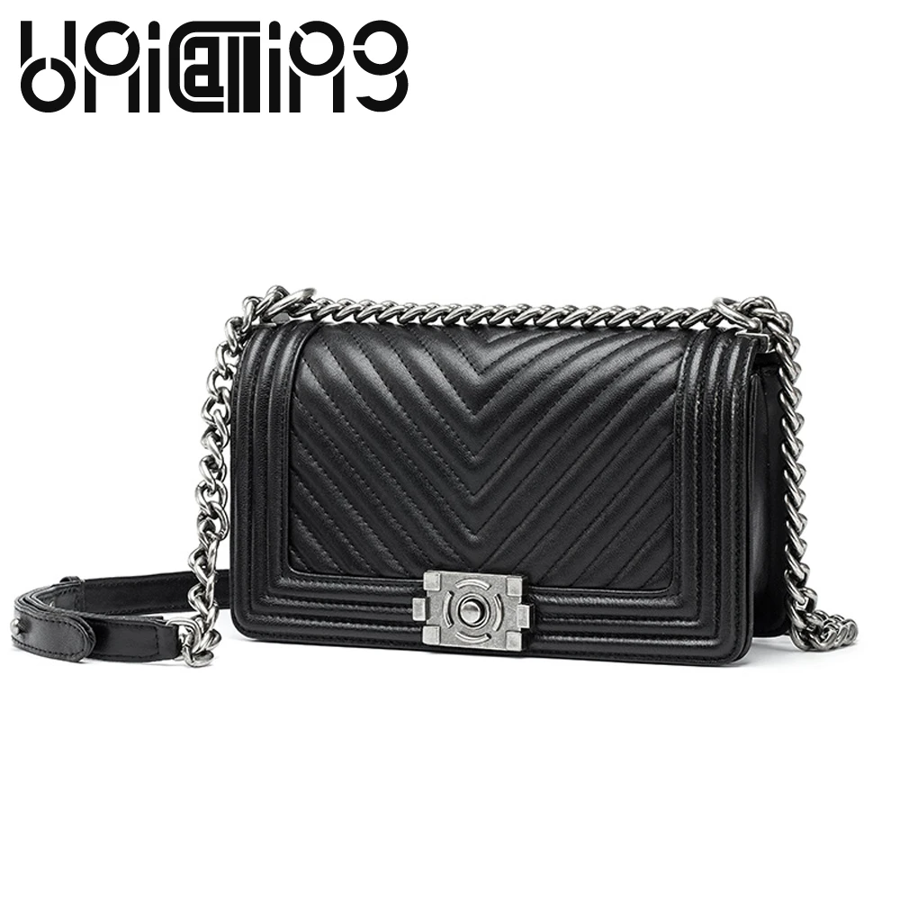 New style lock catch Diamond lattice Chain women messenger bags Fashion All-match shoulder bags soft Genuine Leather women bag
New style lock catch Diamond lattice Chain women messenger bags Fashion All-match shoulder bags soft Genuine Leather women bag