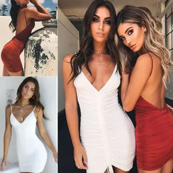 Sexy Sweet Summer Fashion Women Lady Bandage Bodycon Evening Party Short Mini Dress 
Sexy Sweet Summer Fashion Women Lady Bandage Bodycon Evening Party Short Mini Dress