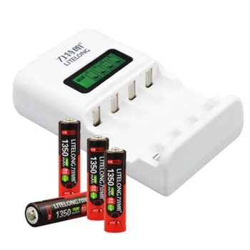 4PCS High quality AAA 1.2v 1350mAh Ni-MH rechargeable battery +1PCS 4-slot universal AA AAA battery smart charger
4PCS High quality AAA 1.2v 1350mAh Ni-MH rechargeable battery +1PCS 4-slot universal AA AAA battery smart charger