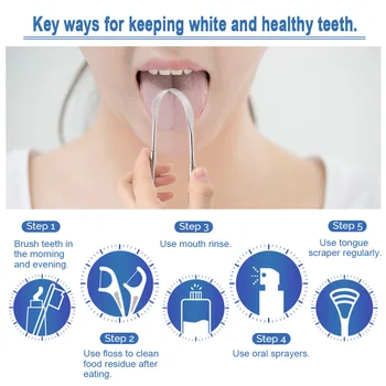 Tongue Scraper Stainless Steel Cleaner Fresh Breath Cleaning Coated Tongue Toothbrush Dental Oral Care Toothbrushes partner
Tongue Scraper Stainless Steel Cleaner Fresh Breath Cleaning Coated Tongue Toothbrush Dental Oral Care Toothbrushes partner