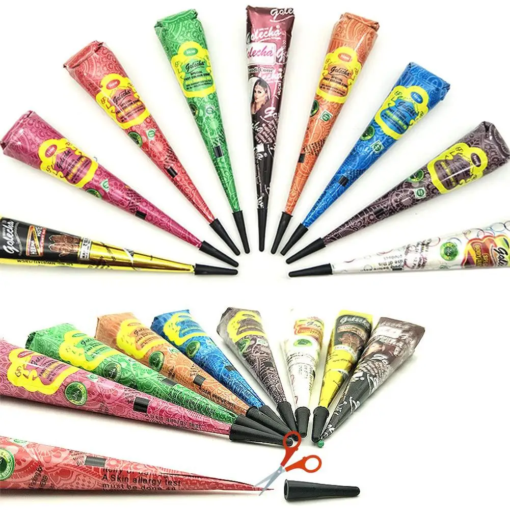 9-color Temporary Tattoo Paste Cone With 107-part Stencil Set Temporary Tattoo Kit Tattoo Care Cream 
9-color Temporary Tattoo Paste Cone With 107-part Stencil Set Temporary Tattoo Kit Tattoo Care Cream