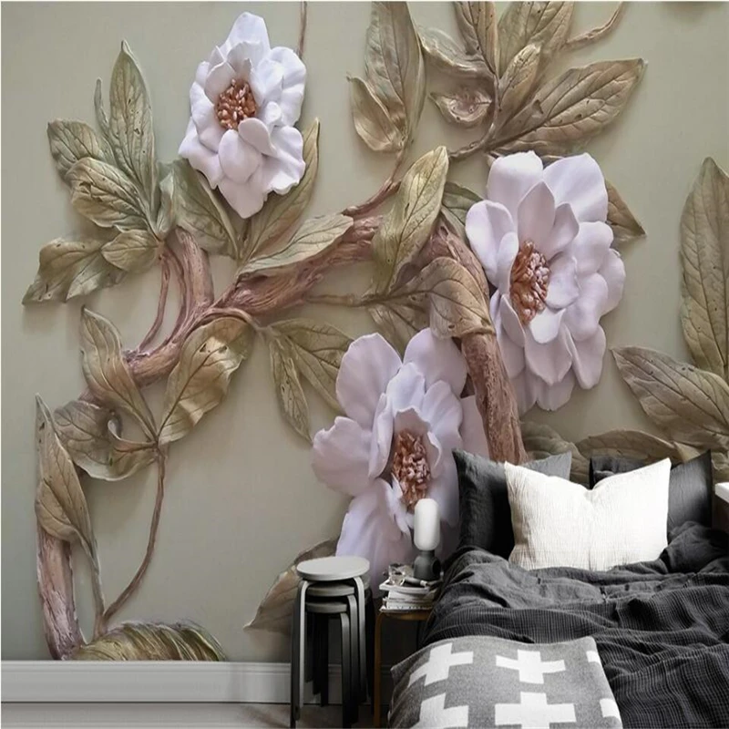 beibehang 3D embossed flower tree TV sofa bedroom wall custom large mural green wallpaper papel de parede para quarto
beibehang 3D embossed flower tree TV sofa bedroom wall custom large mural green wallpaper papel de parede para quarto