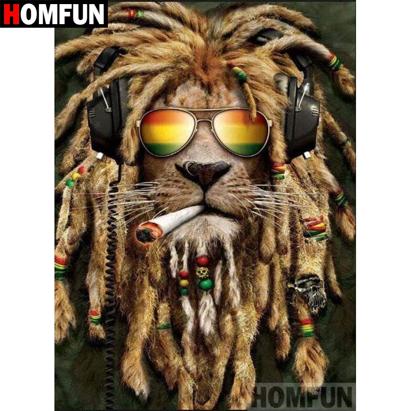 HOMFUN Full Square/Round Drill 5D DIY Diamond Painting "Animal lion" 3D Diamond Embroidery Cross Stitch Home Decor A18691
HOMFUN Full Square/Round Drill 5D DIY Diamond Painting "Animal lion" 3D Diamond Embroidery Cross Stitch Home Decor A18691