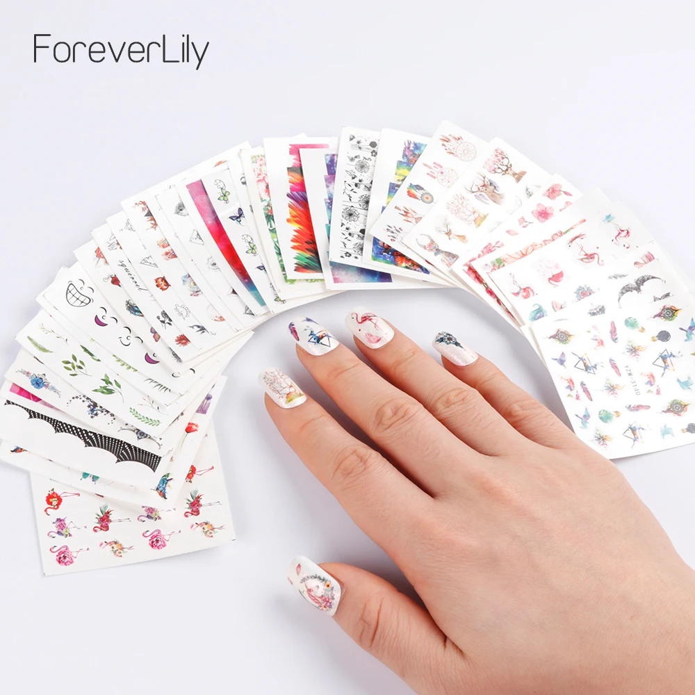 30Pcs Mixed Nail Art Sticker Set Animals Flower Cartoon Colorful Water Transfer Decal Wraps Decor Manicure Nail Art Decals
30Pcs Mixed Nail Art Sticker Set Animals Flower Cartoon Colorful Water Transfer Decal Wraps Decor Manicure Nail Art Decals