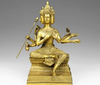 China Brass Copper Temple Thailand Buddhism Four sides Buddha Bodhisattva Statue
China Brass Copper Temple Thailand Buddhism Four sides Buddha Bodhisattva Statue