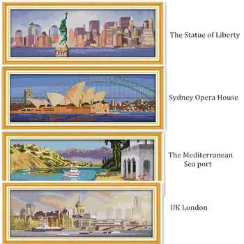 New! National Landmarks 11CT 14CT DMC Counted Cross Stitch Kits For Embroidery DIY Cross Stitching Needlework Home Decor Crafts
New! National Landmarks 11CT 14CT DMC Counted Cross Stitch Kits For Embroidery DIY Cross Stitching Needlework Home Decor Crafts