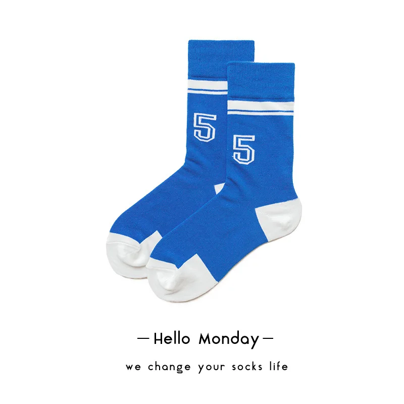 Fashion Colour Cotton Men Socks with NO5 Hip Hop Skateboard Socks for Men Meias Street Style Striped Number Socks Man Calcetines
Fashion Colour Cotton Men Socks with NO5 Hip Hop Skateboard Socks for Men Meias Street Style Striped Number Socks Man Calcetines