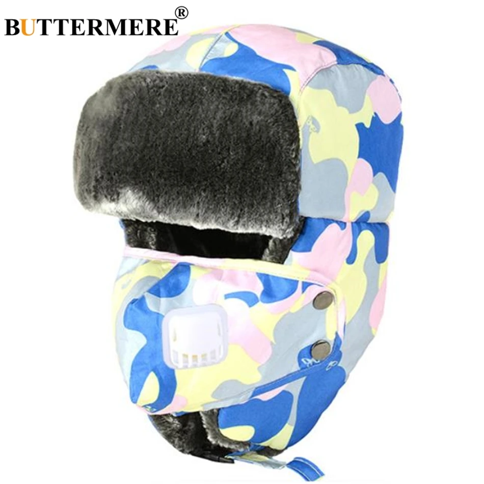 BUTTERMERE Winter Bomber Hat Men Women Lamb Wool Russian Fur Hat Ushanka Earflap Camouflage Ski Mask Unisex Warm Trapper Hat
BUTTERMERE Winter Bomber Hat Men Women Lamb Wool Russian Fur Hat Ushanka Earflap Camouflage Ski Mask Unisex Warm Trapper Hat