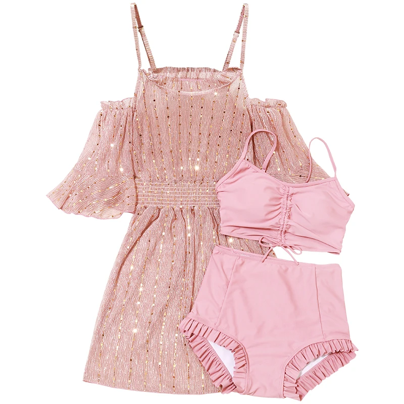 Women Swimwear Three Piece Swimsuit Dress Bikini Set Sports Summer Sexy Swim Bathing Suit with Cover-Up 2019 New Suits Biquinis
Women Swimwear Three Piece Swimsuit Dress Bikini Set Sports Summer Sexy Swim Bathing Suit with Cover-Up 2019 New Suits Biquinis