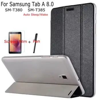 Ultra-thin Case for Samsung Galaxy Tab A 8.0 T380 T385 2017 Tablet ,iBuyiWin Smart PU Leather Funda Cover Shell+Free Film+Pen
Ultra-thin Case for Samsung Galaxy Tab A 8.0 T380 T385 2017 Tablet ,iBuyiWin Smart PU Leather Funda Cover Shell+Free Film+Pen