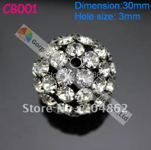 10pcs 30mm Czech clear crystal diamond ball rhinestone ball beads in Gun metal setting for Can Topper Wedding accessories
10pcs 30mm Czech clear crystal diamond ball rhinestone ball beads in Gun metal setting for Can Topper Wedding accessories