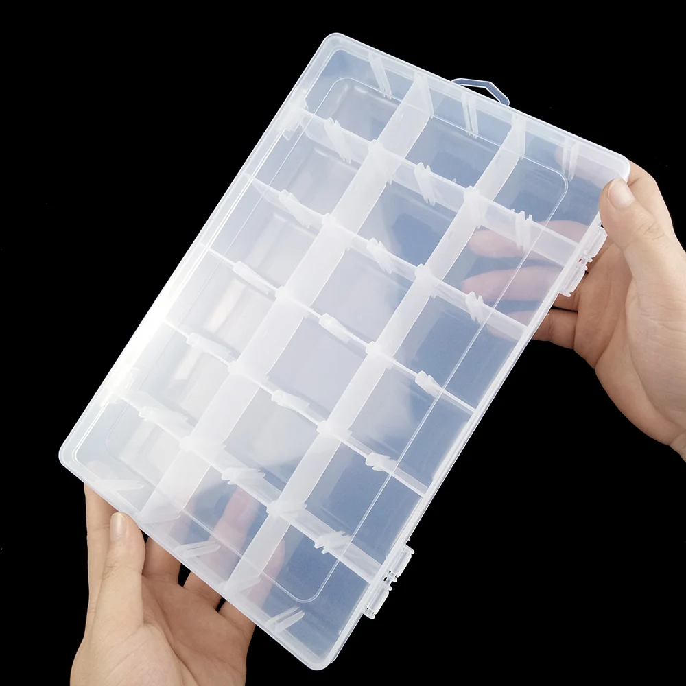 JHNBY Adjustable 16 Slots Plastic big Jewelry Box Storage Case Craft Container for DIY Beads Earrings Rings Display Gift Boxes
JHNBY Adjustable 16 Slots Plastic big Jewelry Box Storage Case Craft Container for DIY Beads Earrings Rings Display Gift Boxes