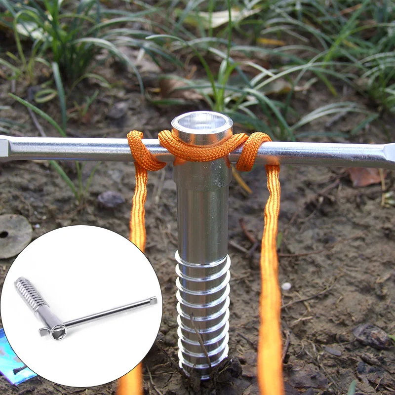 Tent Nails Ice Screw Aluminum Alloy Spiral Pegs Ice Land Snow Ice Drill Camping Hiking Shelter Fixed Nail
Tent Nails Ice Screw Aluminum Alloy Spiral Pegs Ice Land Snow Ice Drill Camping Hiking Shelter Fixed Nail