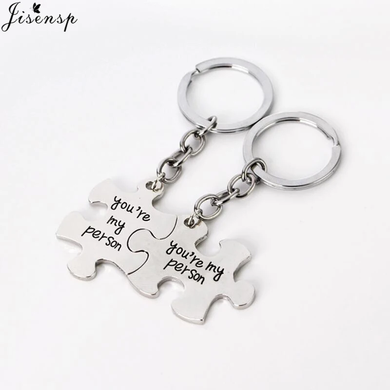 Jisensp Grey Anatomy Keychain (You Are My Person )Puzzle keychain Lovers/Friend Statement Car Key Holder Valentine's Day Gift
Jisensp Grey Anatomy Keychain (You Are My Person )Puzzle keychain Lovers/Friend Statement Car Key Holder Valentine's Day Gift