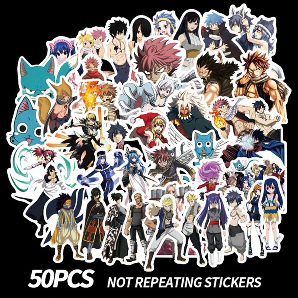 Cartoon Anime Stickers Fairy Tail Pack Laptop Skateboard Luggage Graffiti Waterproof Sticker Kid toy 50pcs Sticker Pack
Cartoon Anime Stickers Fairy Tail Pack Laptop Skateboard Luggage Graffiti Waterproof Sticker Kid toy 50pcs Sticker Pack
