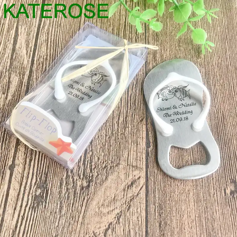 flip flop bottle opener favor