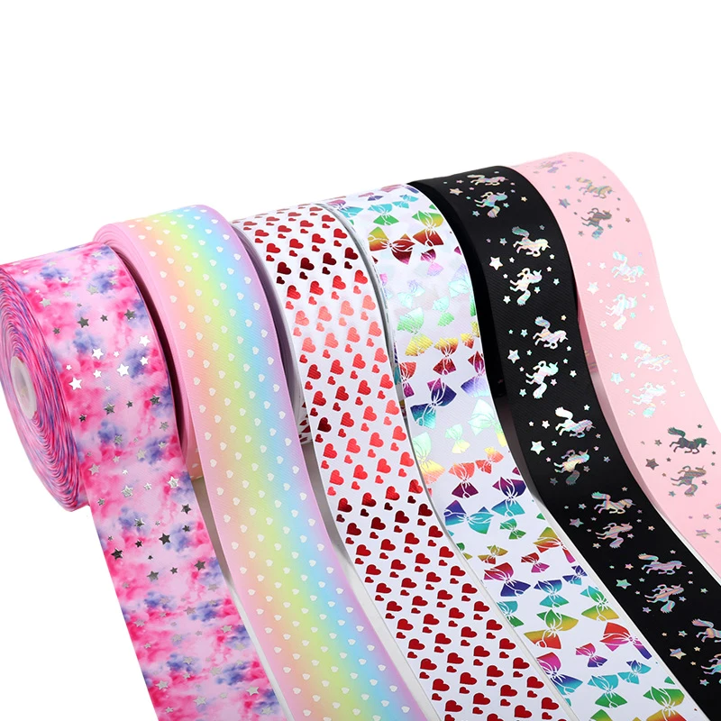 Cute Printed Grosgrain Ribbon 75mm Width 2Y Polyester Butterfly Unicorn Bow Ruban Christmas New Year Grosgrain Ribbons For Craft
Cute Printed Grosgrain Ribbon 75mm Width 2Y Polyester Butterfly Unicorn Bow Ruban Christmas New Year Grosgrain Ribbons For Craft