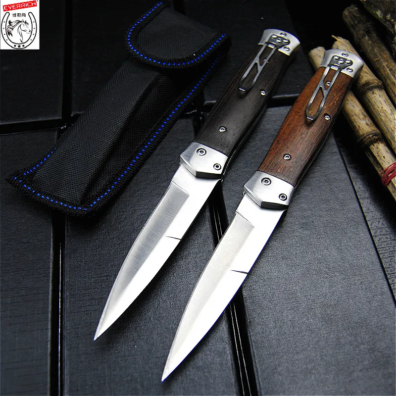 EVERRICH 440C sandalwood folding knife, folding north American hunting knife survival tactics folding pocket knife EDC
EVERRICH 440C sandalwood folding knife, folding north American hunting knife survival tactics folding pocket knife EDC