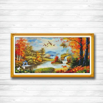 Maple's woods and Swan lake forest scenery 14CT 11CT counted cross stitch Needlework Set Embroidery kits chinese cross stitch
Maple's woods and Swan lake forest scenery 14CT 11CT counted cross stitch Needlework Set Embroidery kits chinese cross stitch